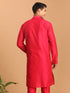 Men's Valentino Pink Viscose Kurta