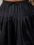 Men's Black Mirror Georgette Kurta Dhoti Set