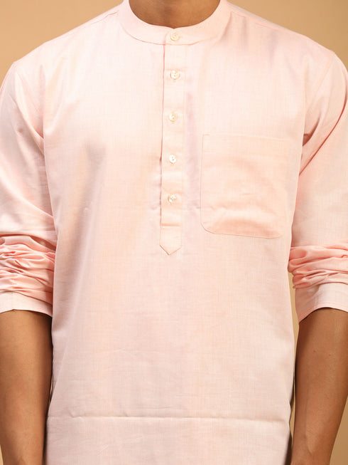 Men's Orange Organic Cotton Kurta