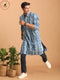 Men's Indigo Washed Denim Kurta