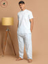 Men's Blue Work From Home Collection Cotton Pyjama Set