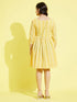 Girl's Mustard Pure Cotton Chikankari Kurta