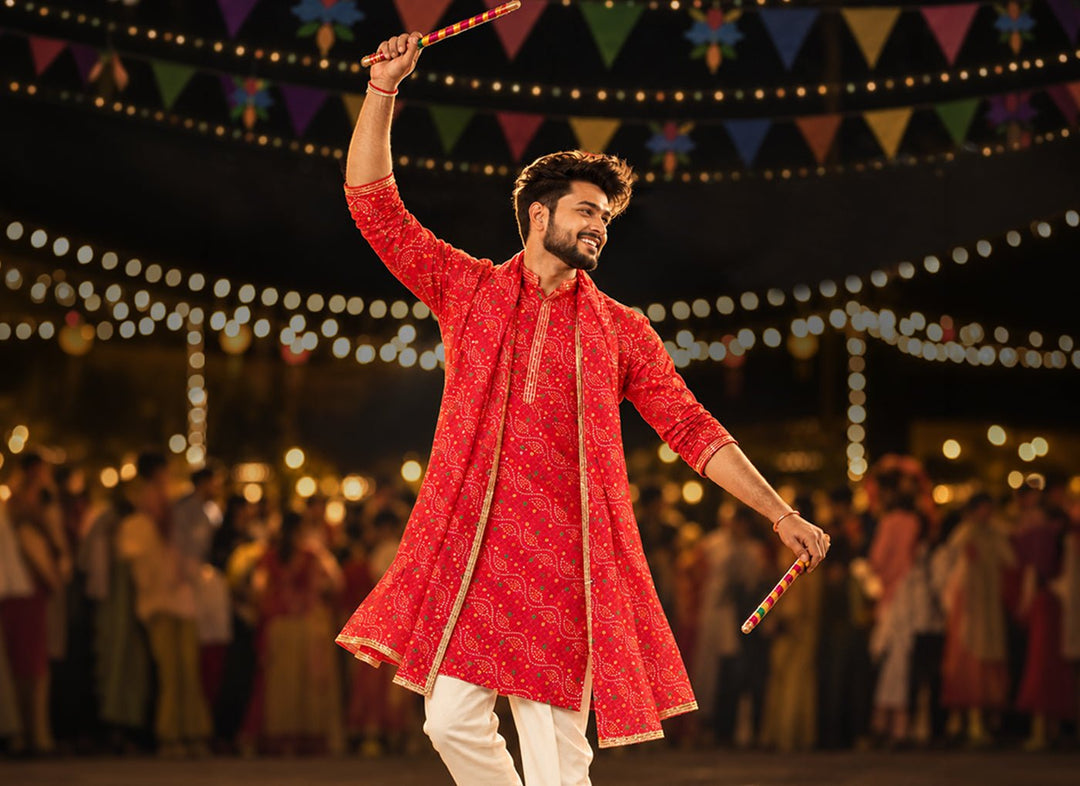 Step into Every Garba Beat: Bandhani Style Ideas for Men This Navratri - vastramay