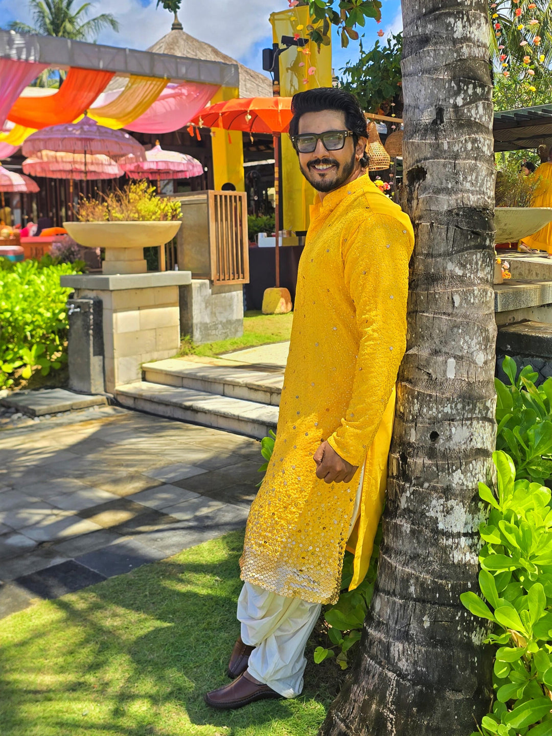 men’s kurta pant dupatta set