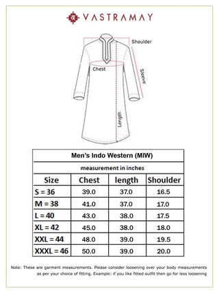 VM BY VASTRAMAY Men's Beige  Jute Cotton Indowestern Only Top