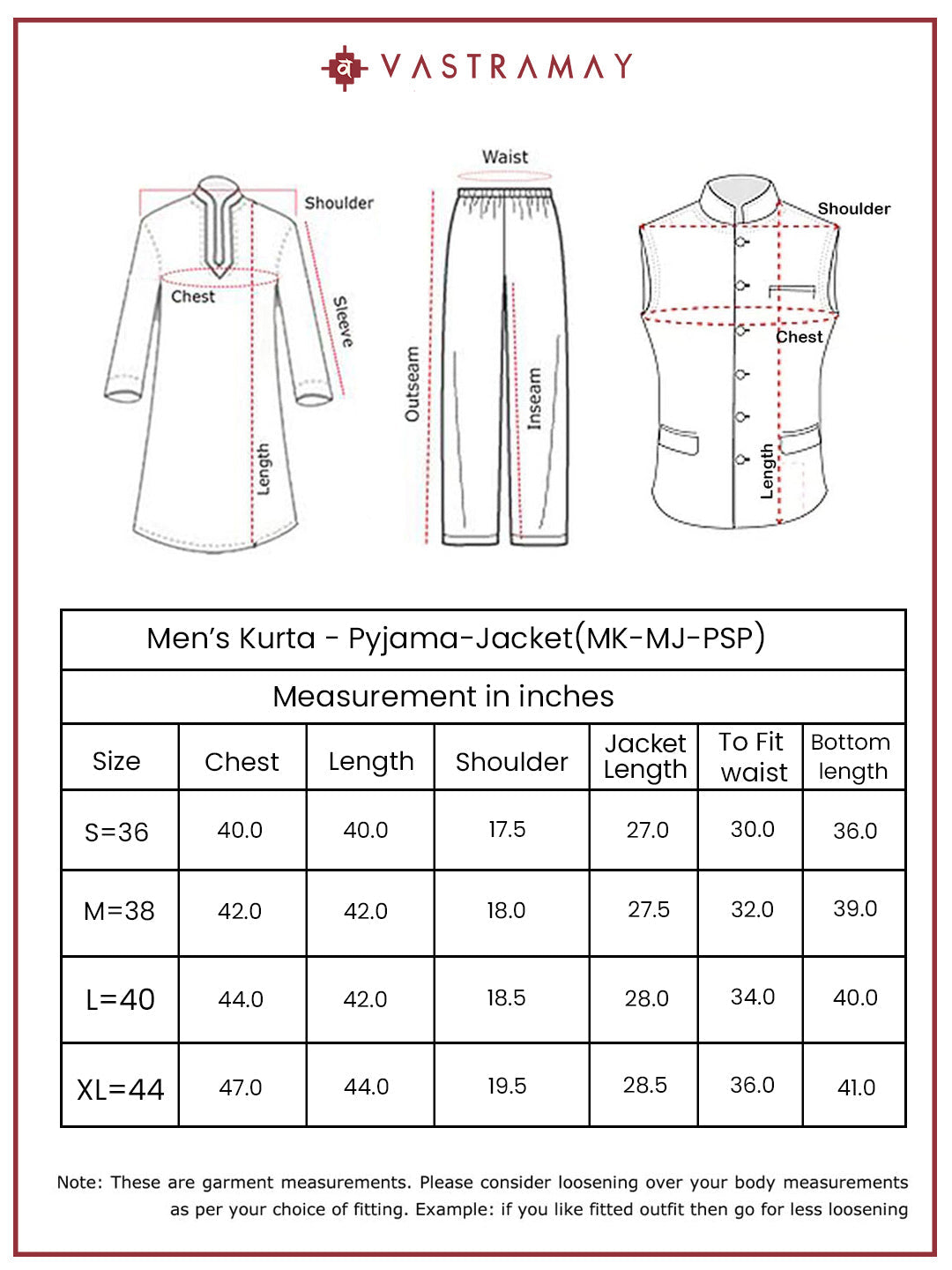 Men's Pink Poly Viscose Jacket, Kurta And Pyjama Set