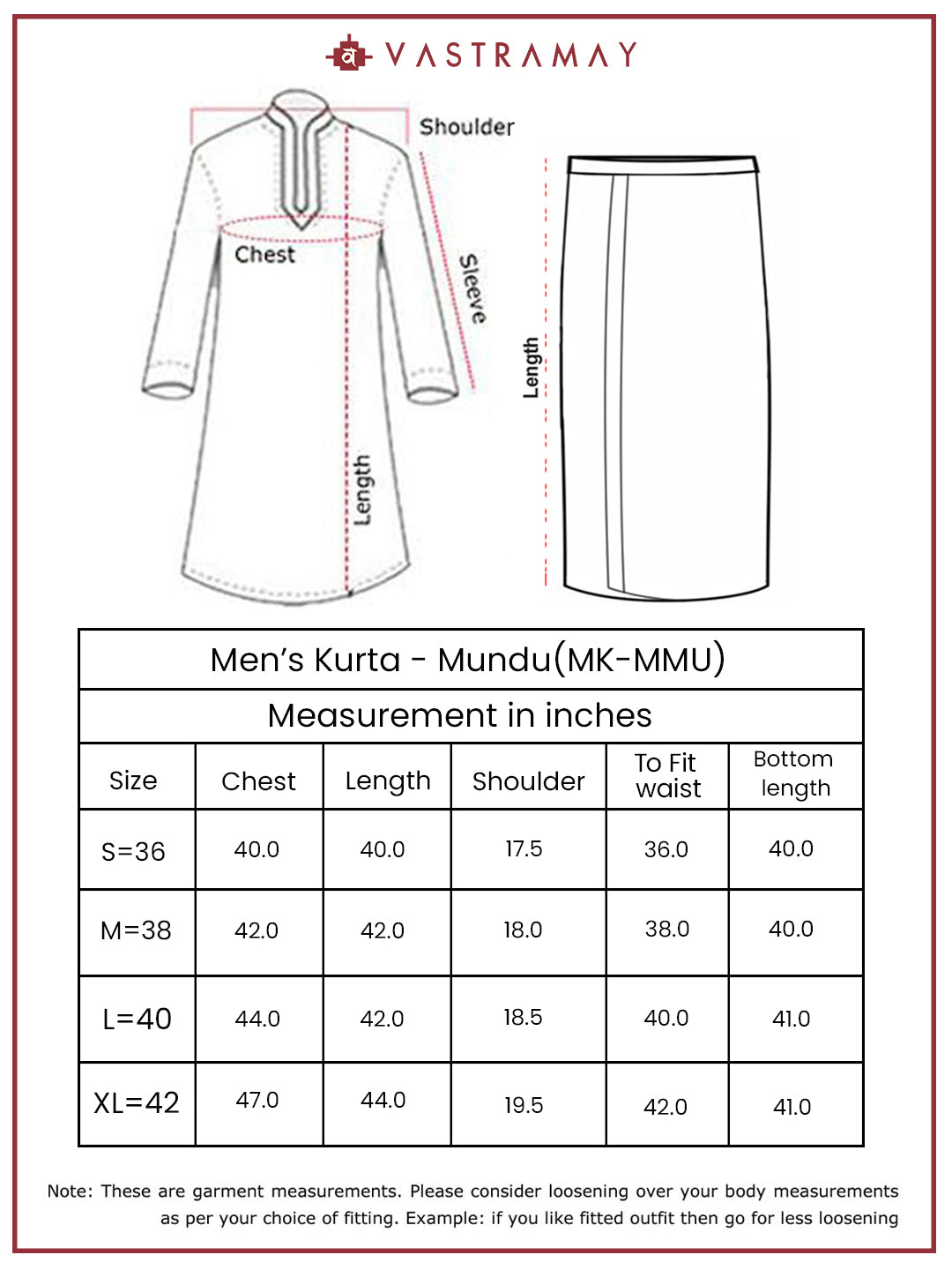 men’s kurta set