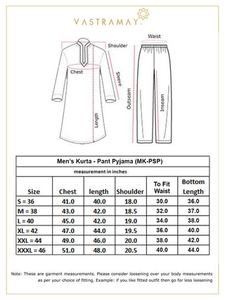 VASTRAMAY Men's White Viscose Kurta And Pyjama Set