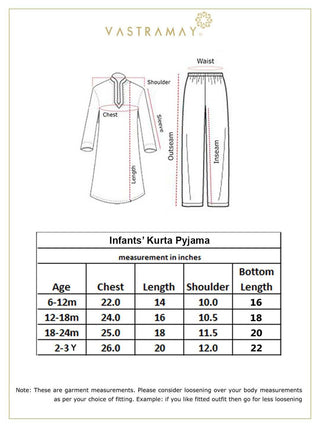 VASTRAMAY SISHU Boy's Aqua Blue and White Embroidered Cotton Kurta Pyjama Set