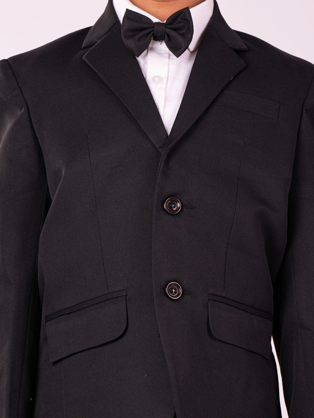Boy's' Black Shirt Blazer And Pant