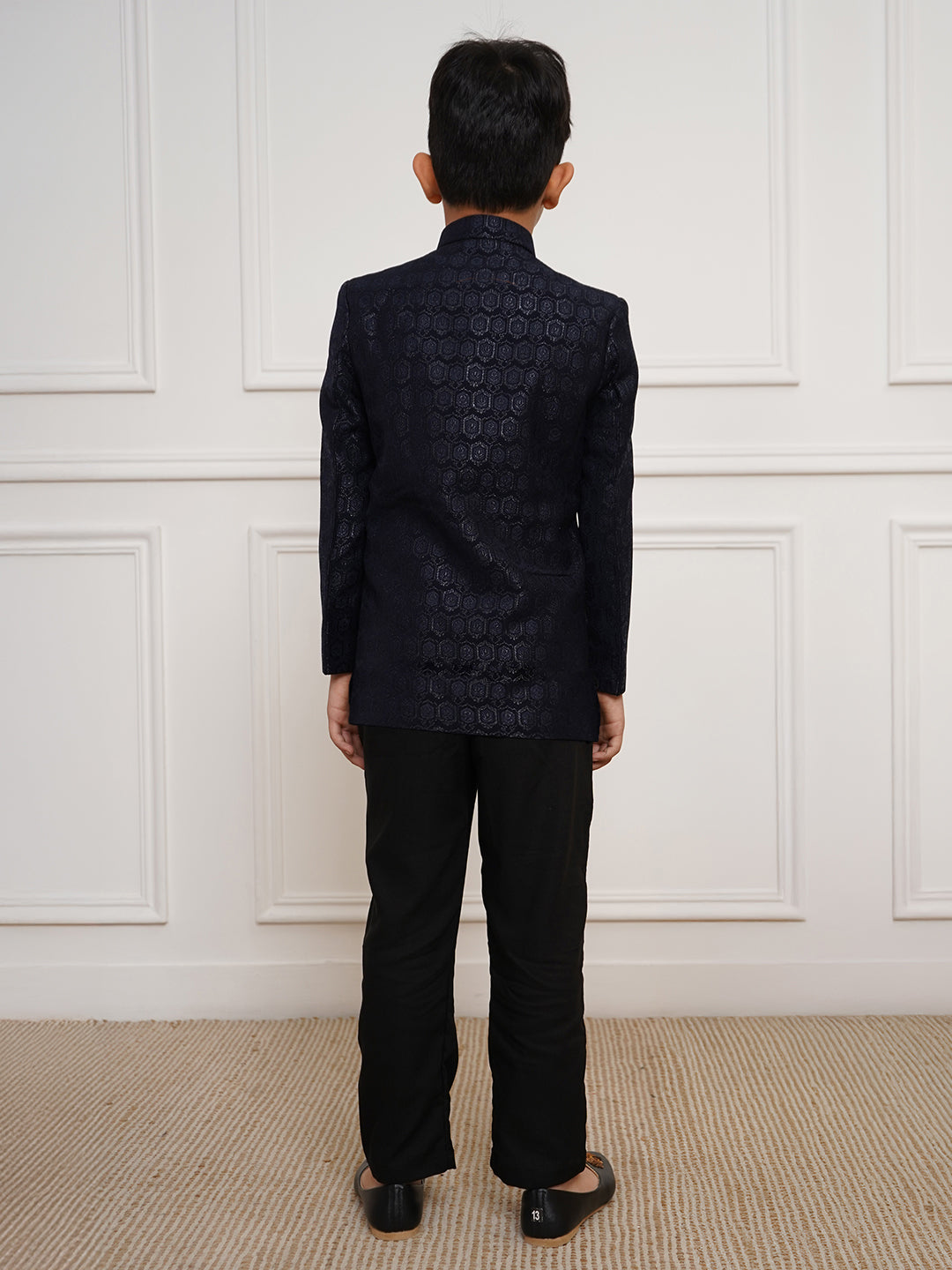 Boy's' Navy Blue Jodhpuri Set