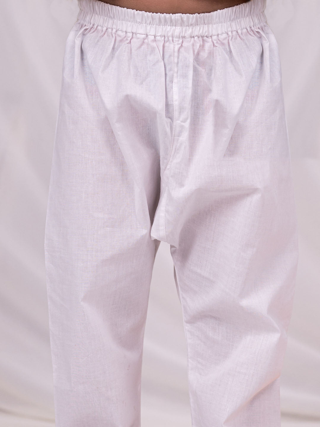 Boy's' Yellow And White Kurta And Pyjama Set