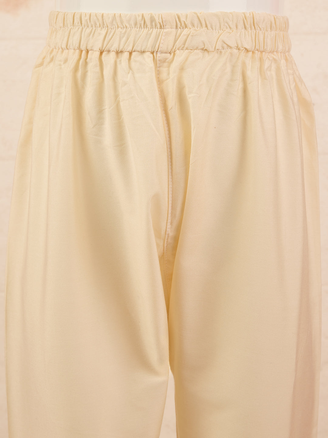 Boys Yellow Sequin Kurta Pajama Set