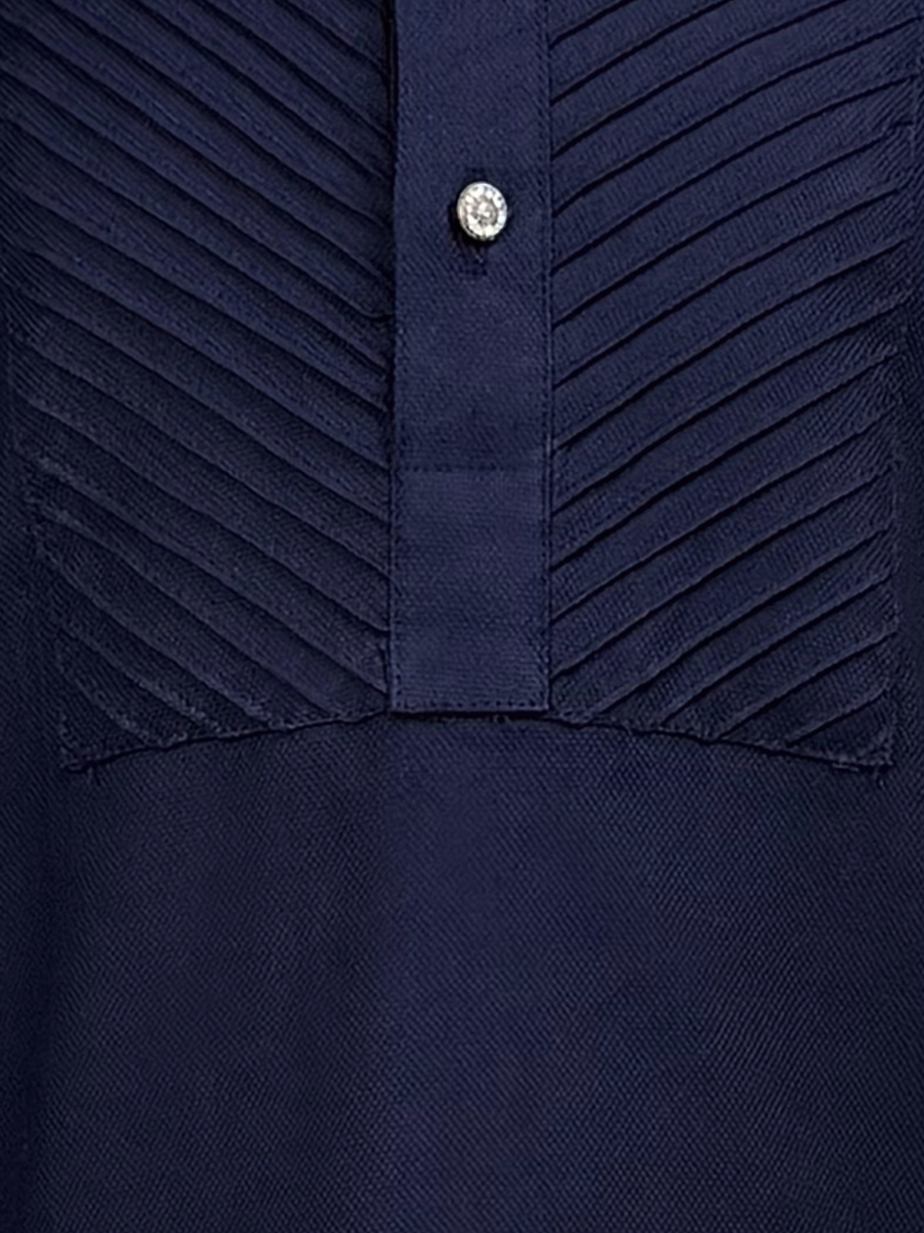 Boy's Navy Blue Cotton Kurta Pyjama Set