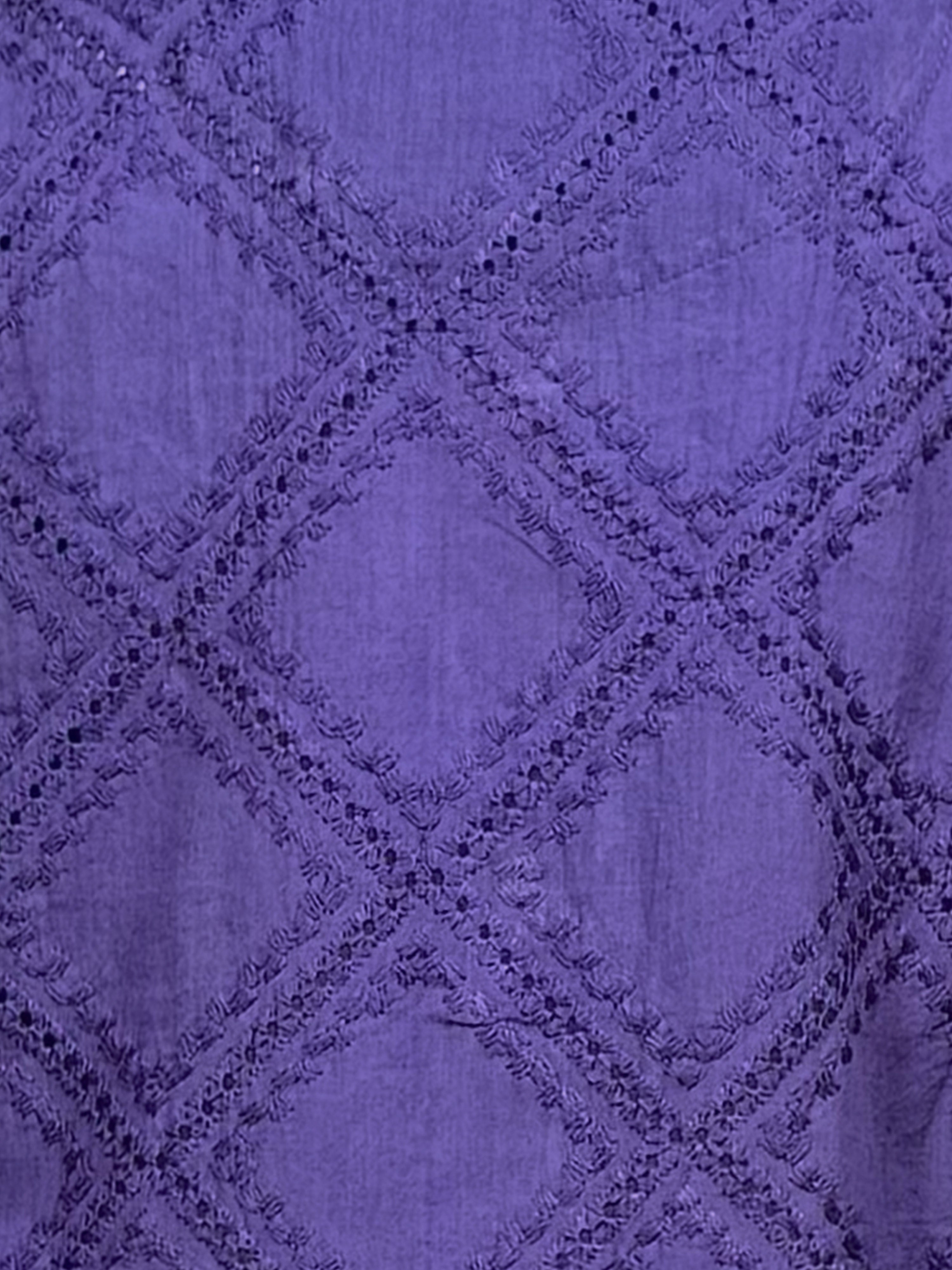 Boy's Purple Hakoba Cotton Kurta Pyjama