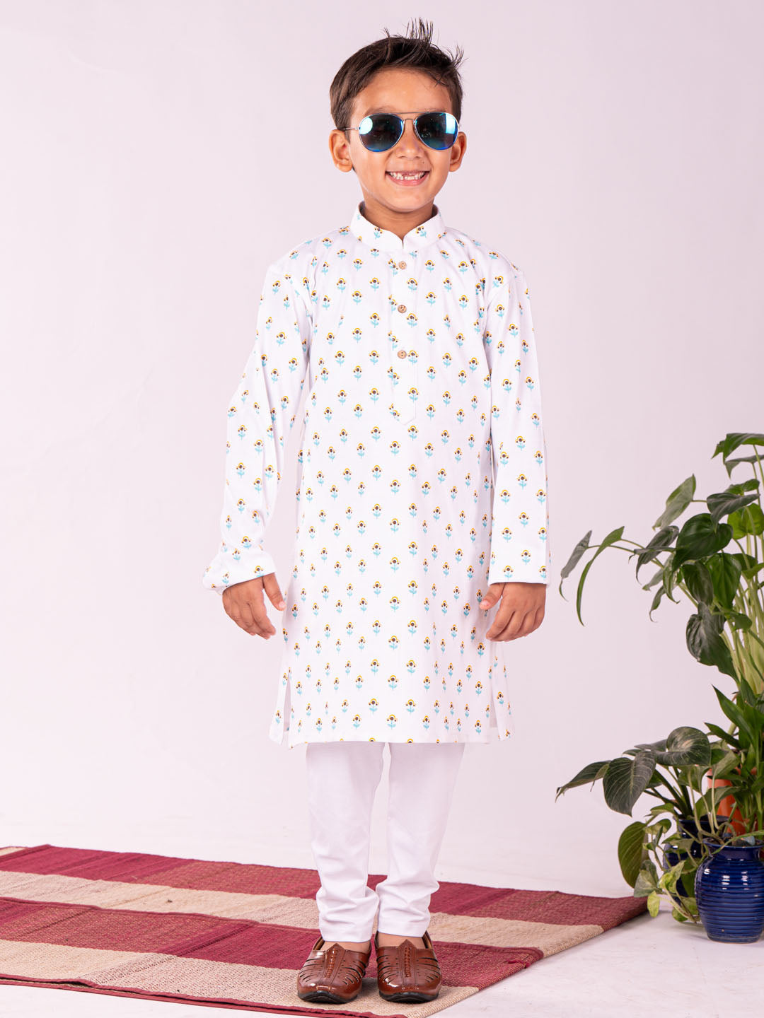 Boy's' White Kurta