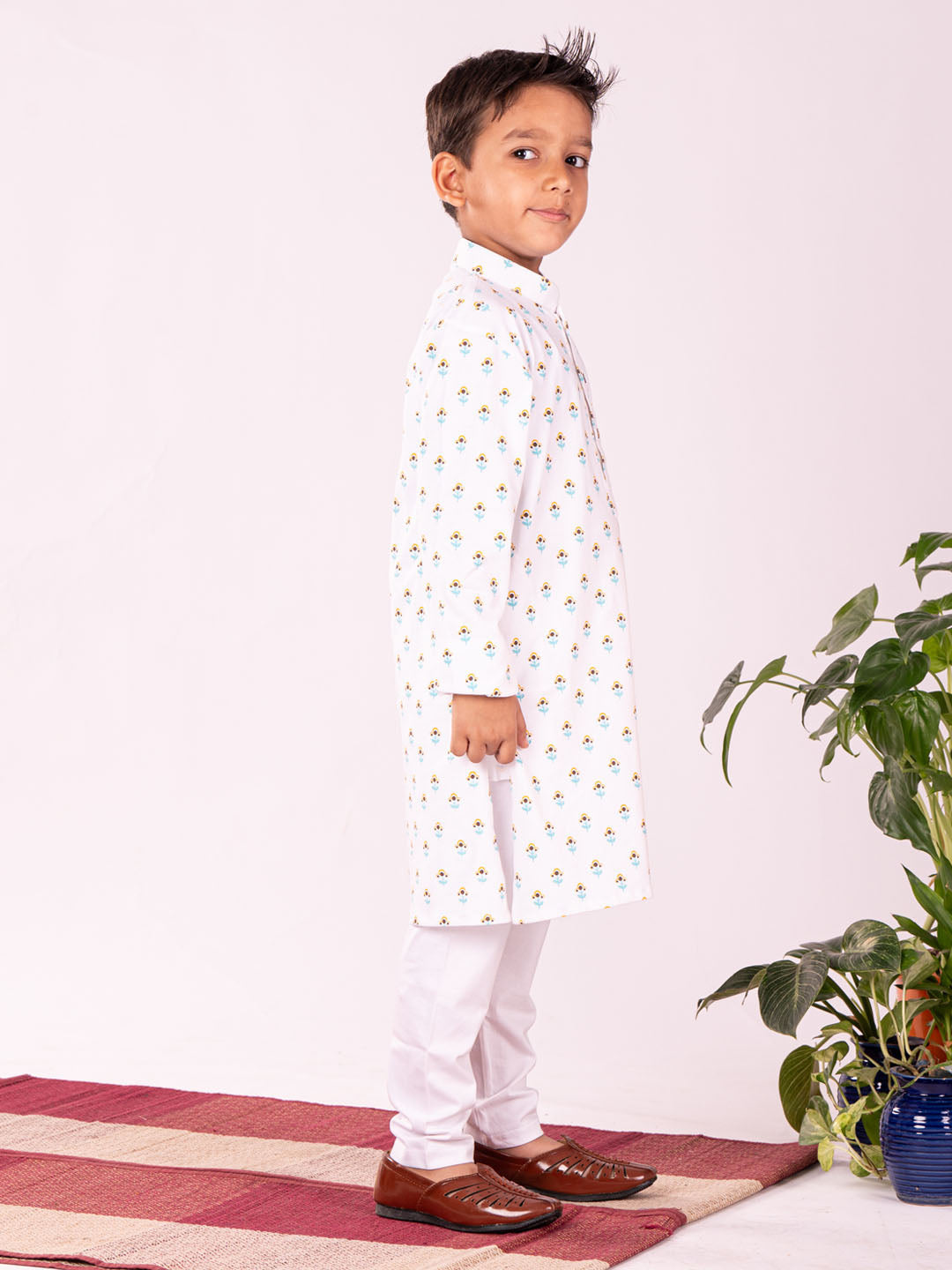 Boy's' White Kurta