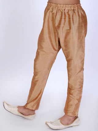 VASTRAMAY Boys Rose Gold Solid Relax-Fit Pyjama