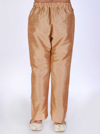 VASTRAMAY Boys Rose Gold Solid Relax-Fit Pyjama