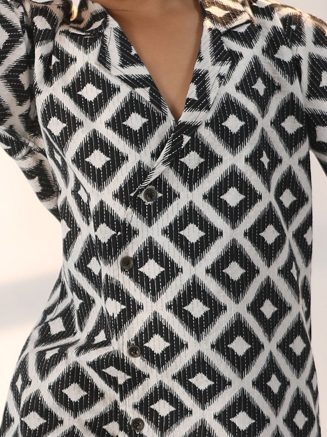 Boy's' Black Ethnic Shirt