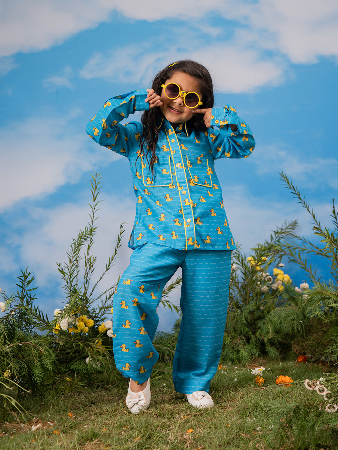 Girl's' Blue Co-Ords