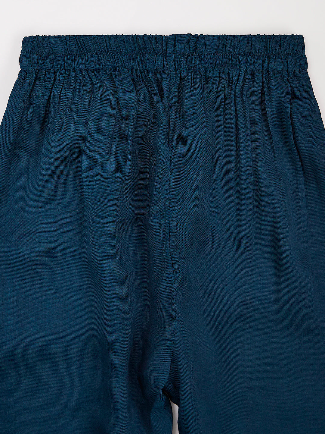 Girl's' Turquoise Jacket Kurta Set