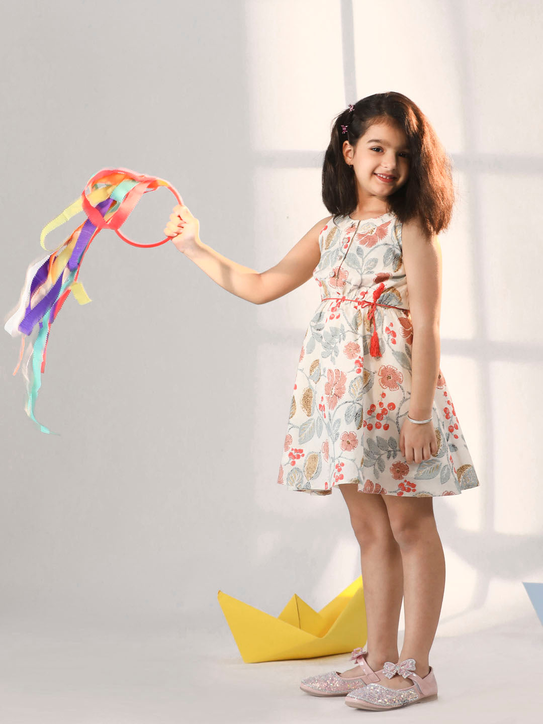 Girl's' Multi Color Dress