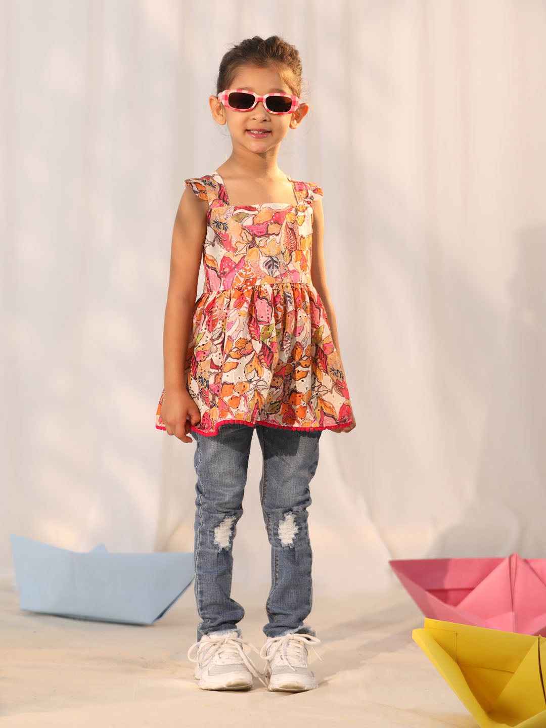 Girl's' Multi Color Tunic