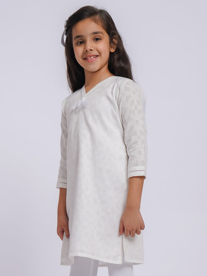 Girls Cotton Kurta Set