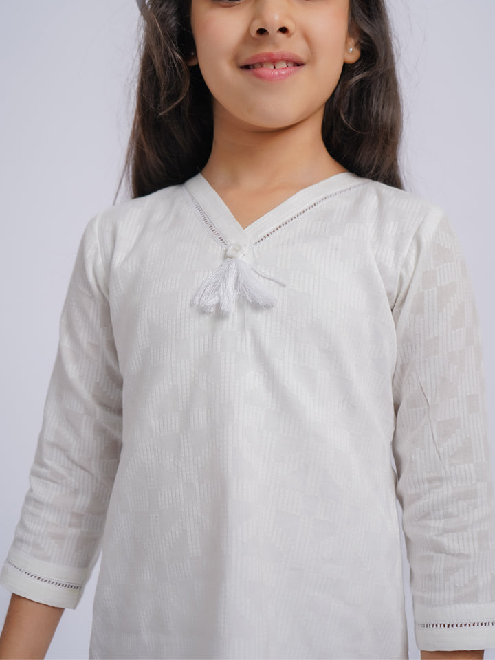 Girls Cotton Kurta Set
