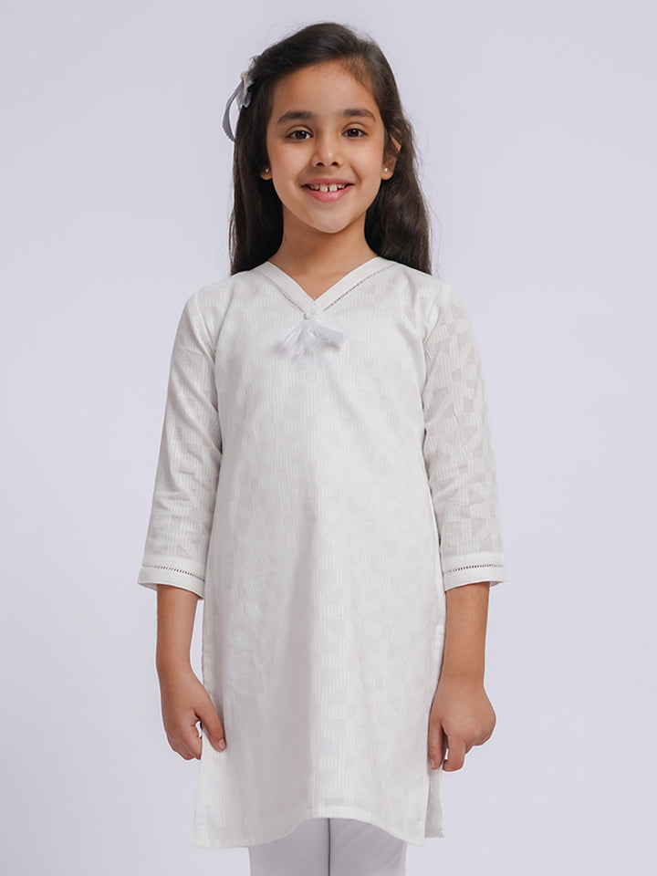 Girls Cotton Kurta Set