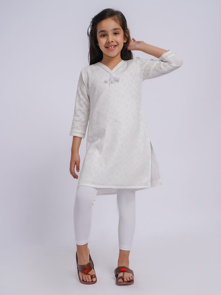 Girls Cotton Kurta Set