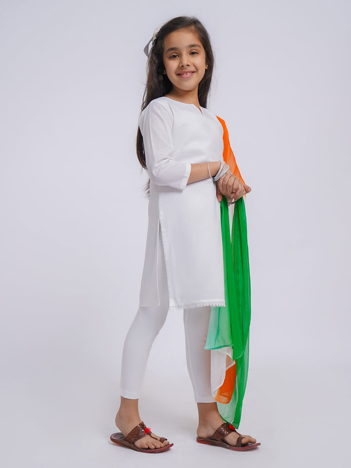 Girls Cotton Kurta Set