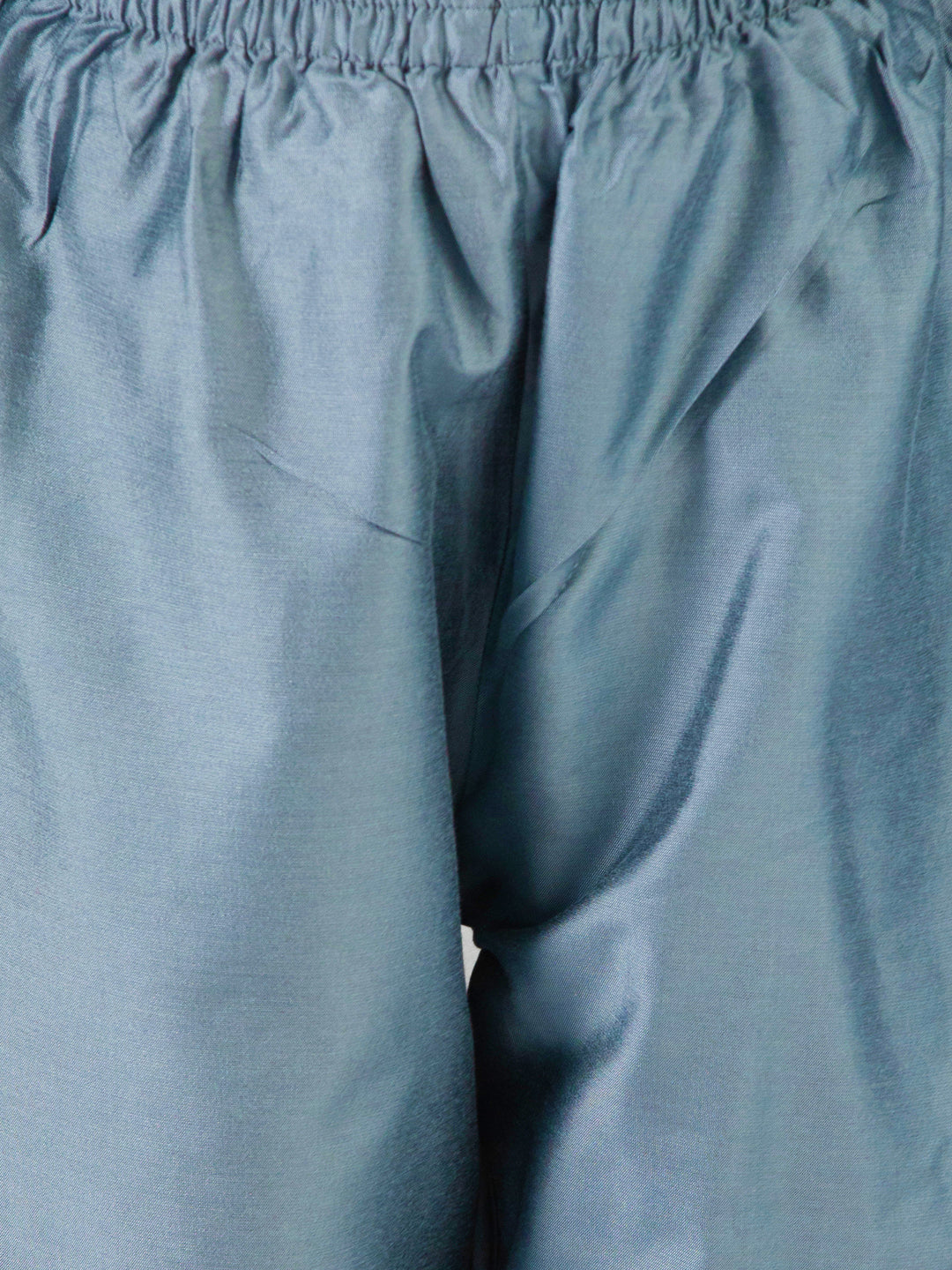 Girl's' Grey Floral Printed Anarkali And Pyjama With Ruffled Dupatta Set