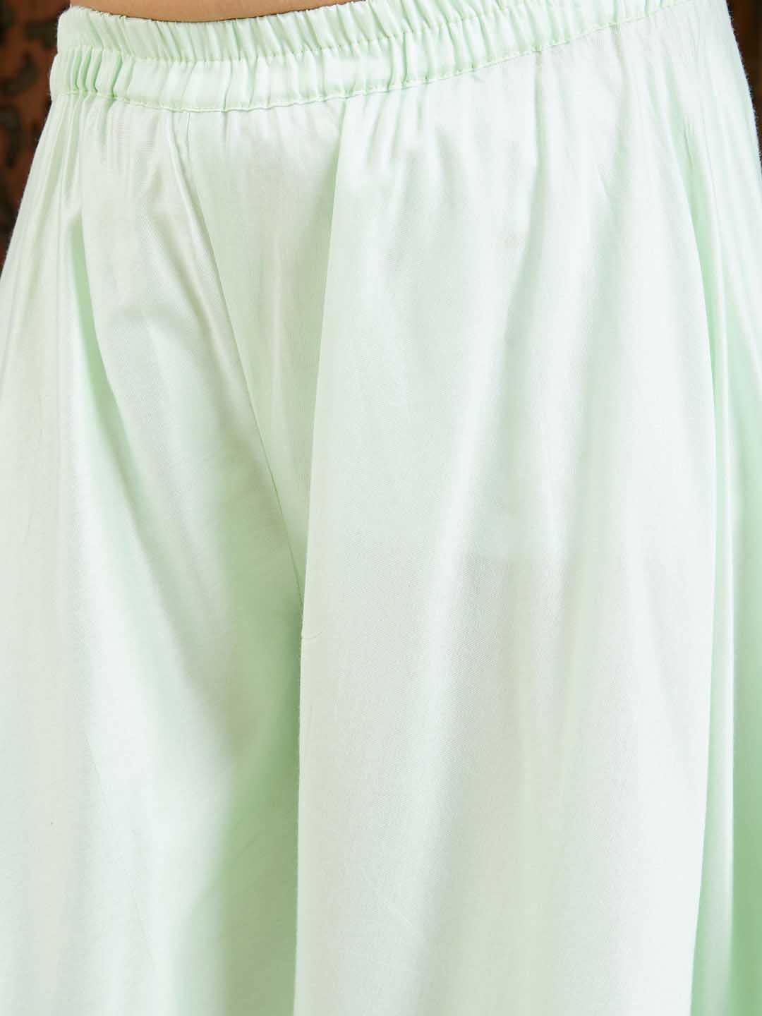 Girl's Multicolor Kurta And Palazzo Pant Dupatta Set