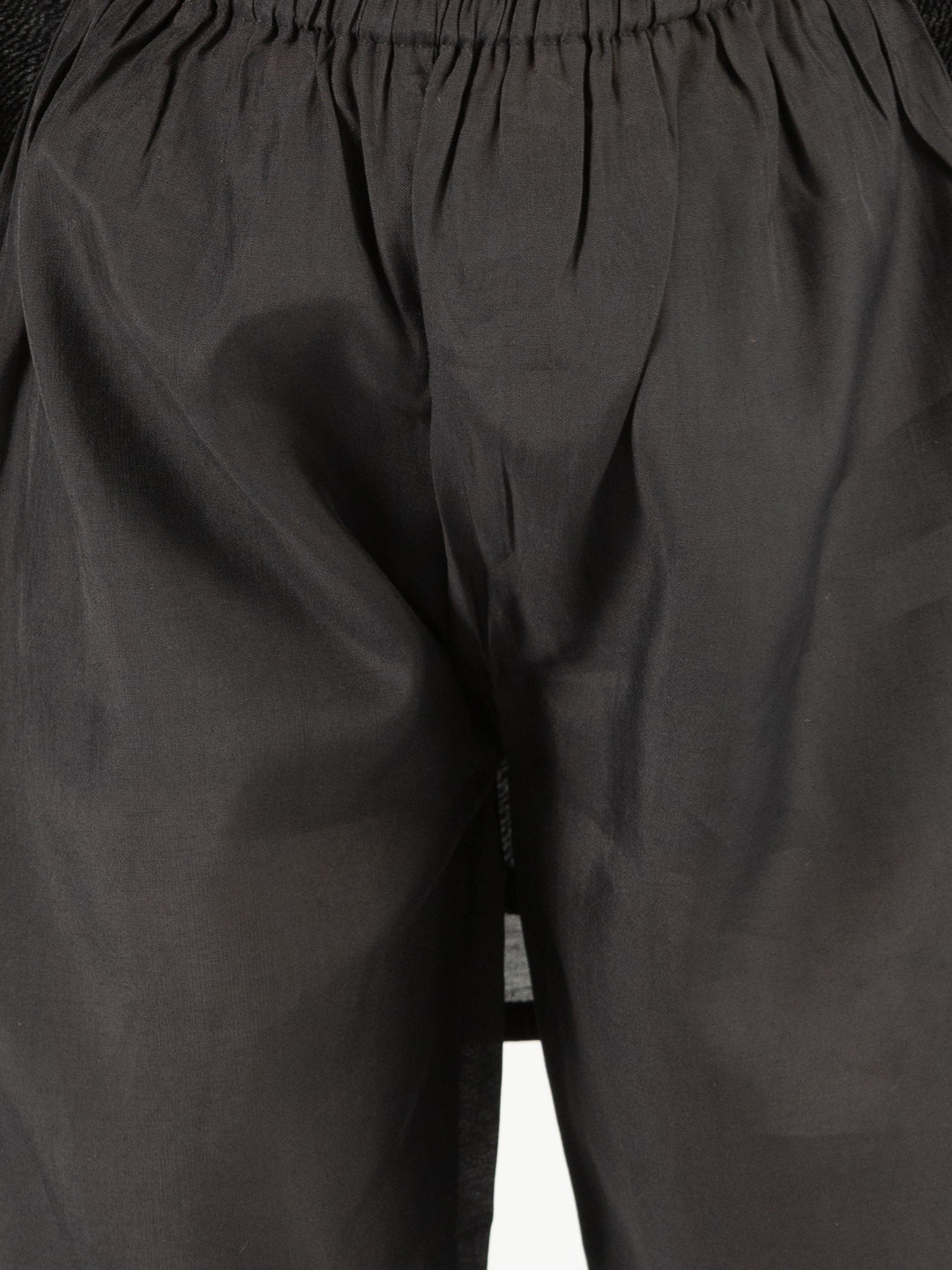 Girl's' Black Kurta Set With Dupatta