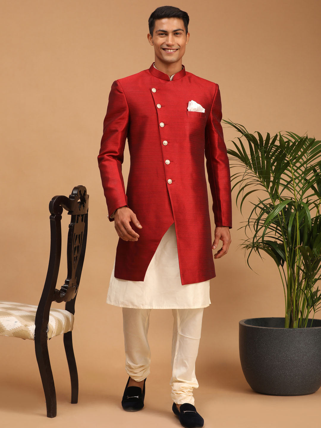 Red indo clearance western dress for man