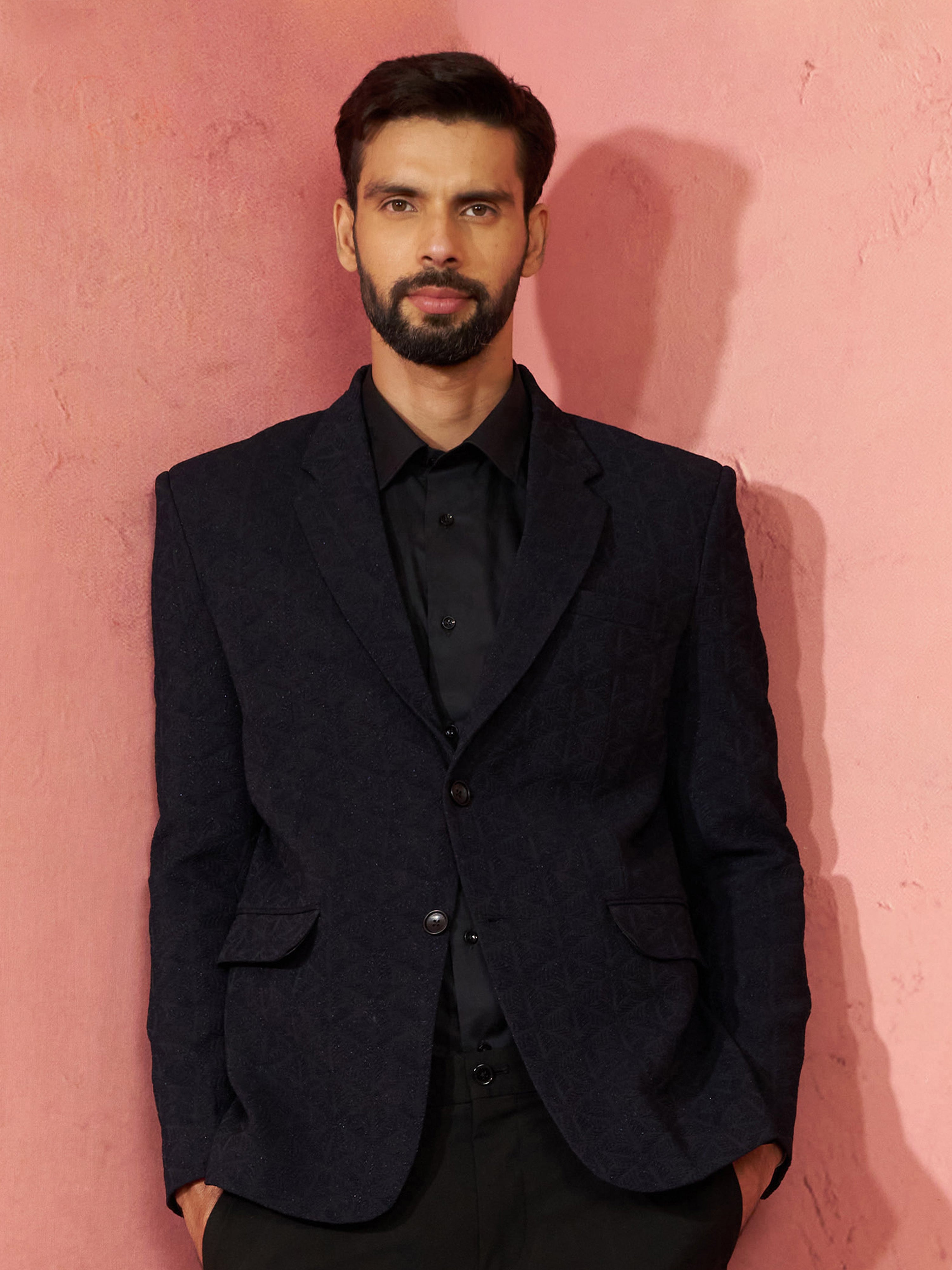 men’s blazer and straight pant set