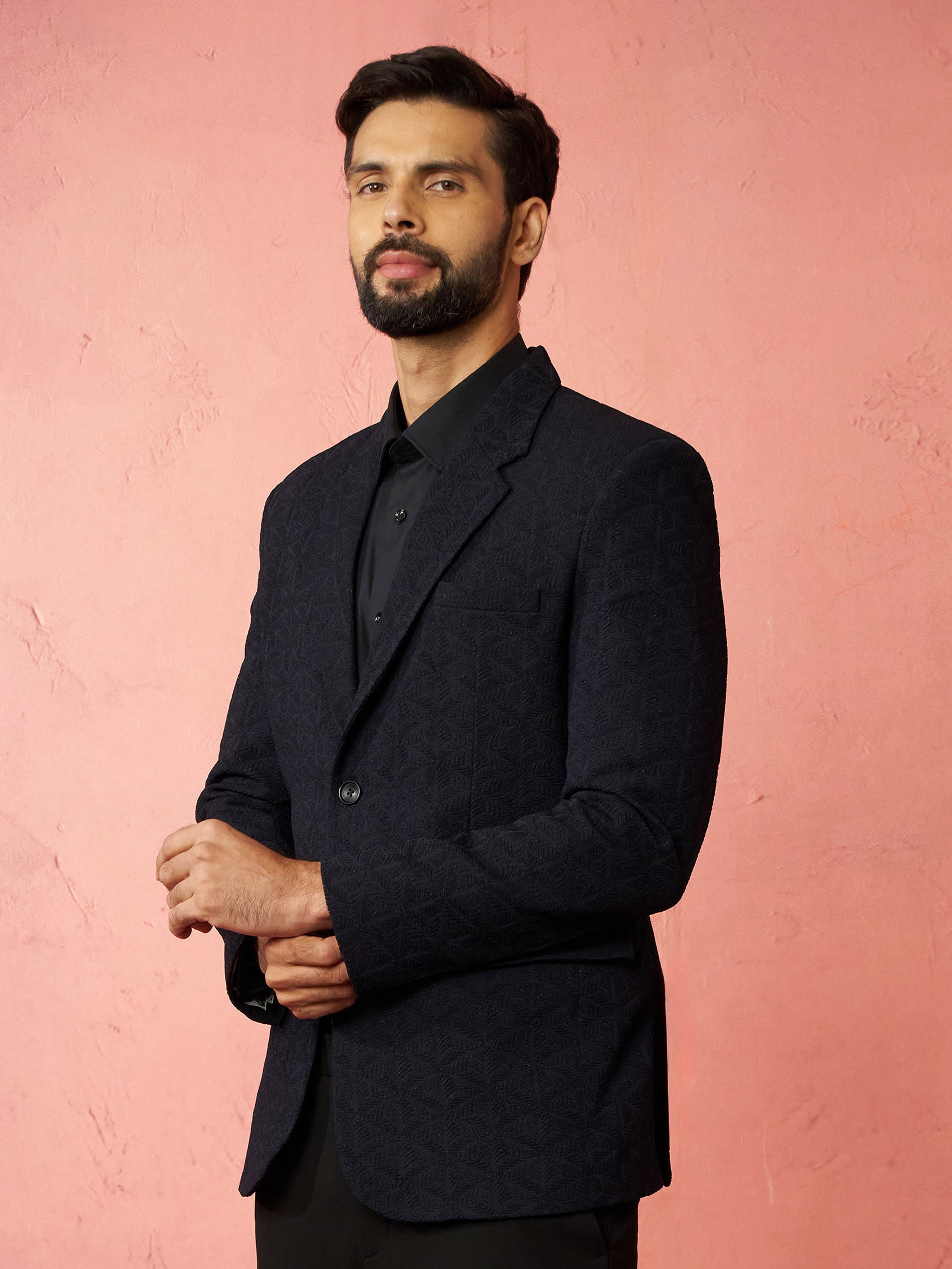 men’s blazer and straight pant set