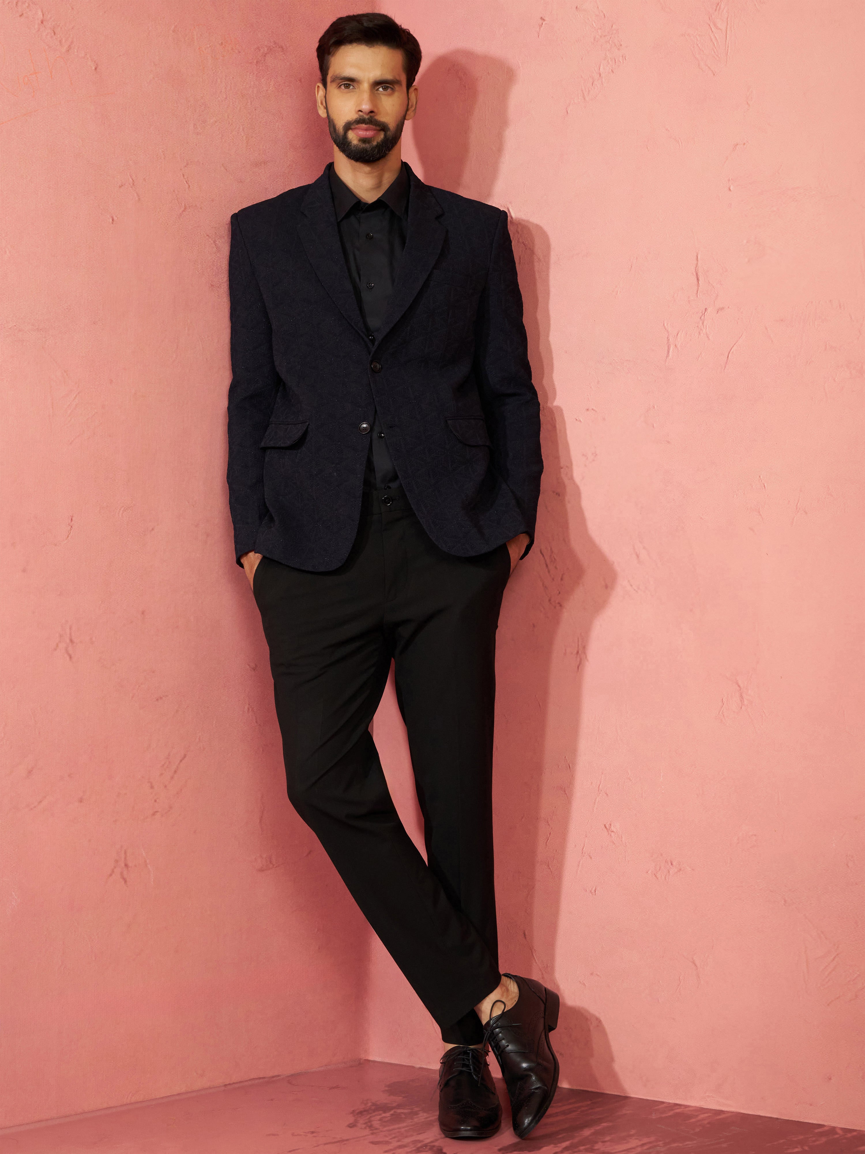 men’s blazer and straight pant set