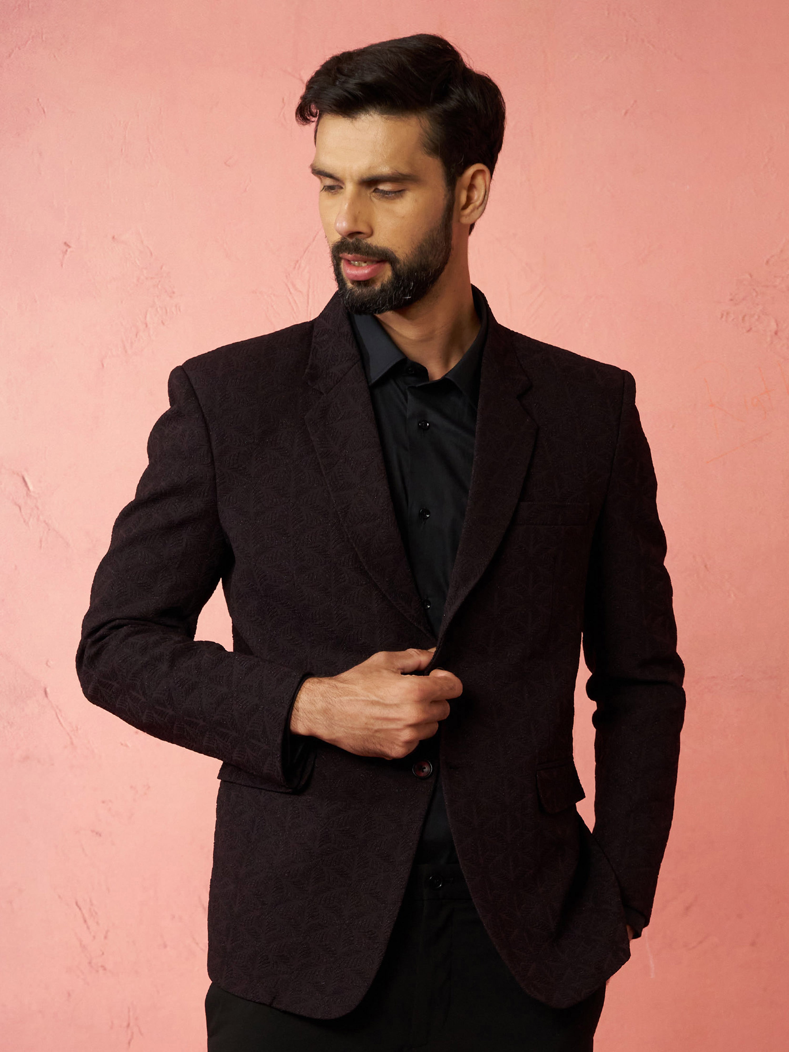 men’s blazer and straight pant set