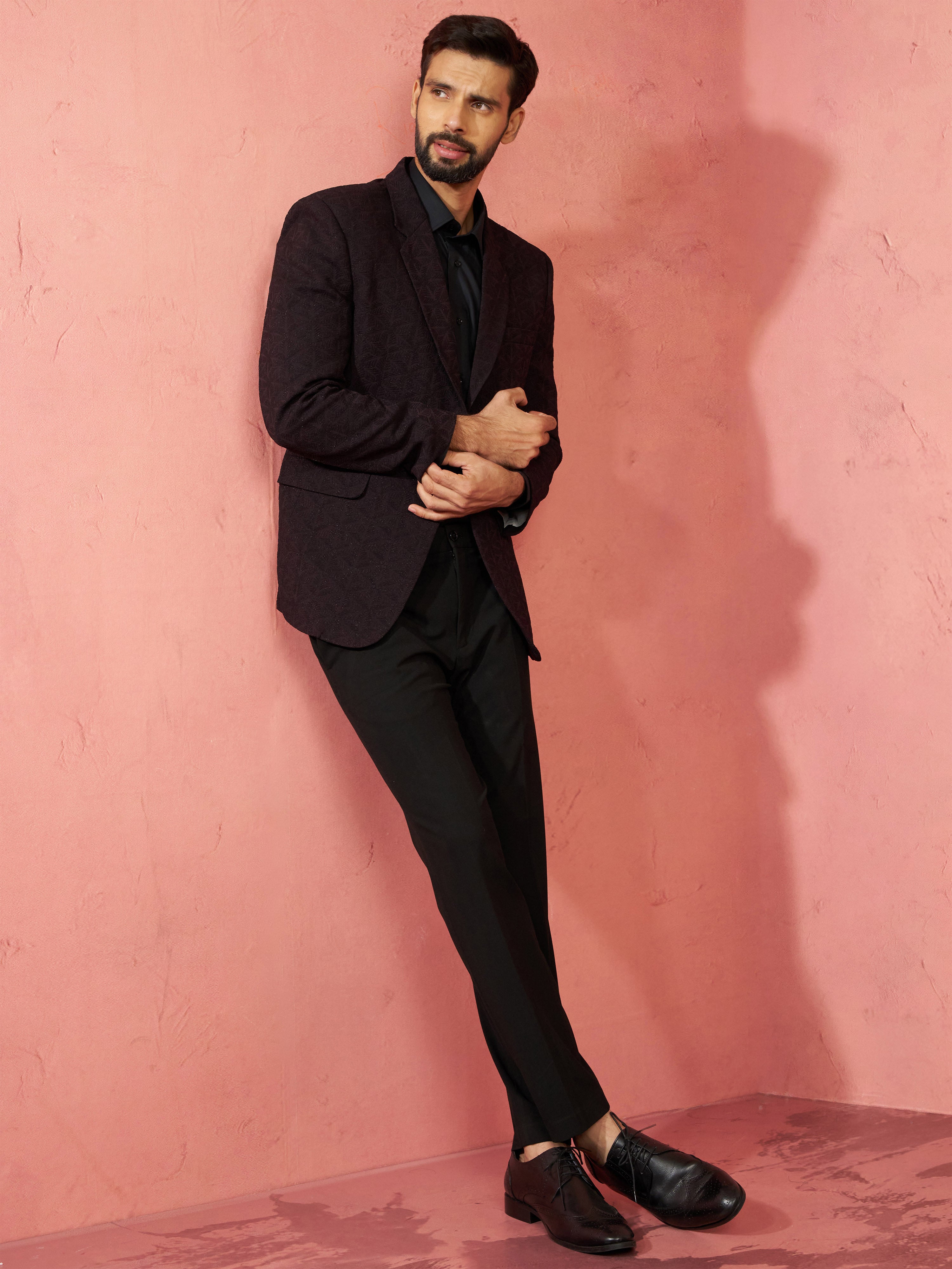 men’s blazer and straight pant set