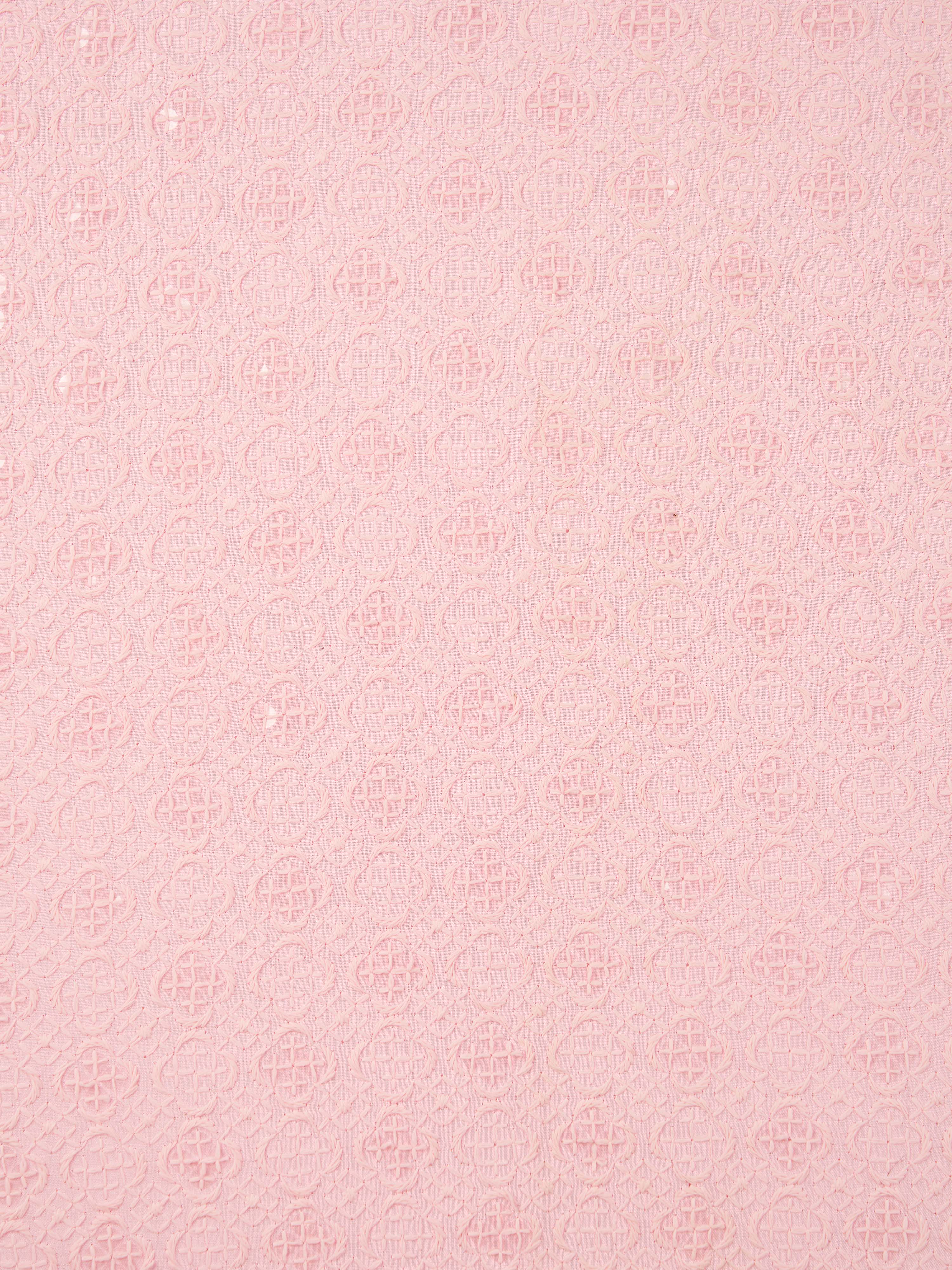 Men Pink Silk Blend Embroidered Dupatta