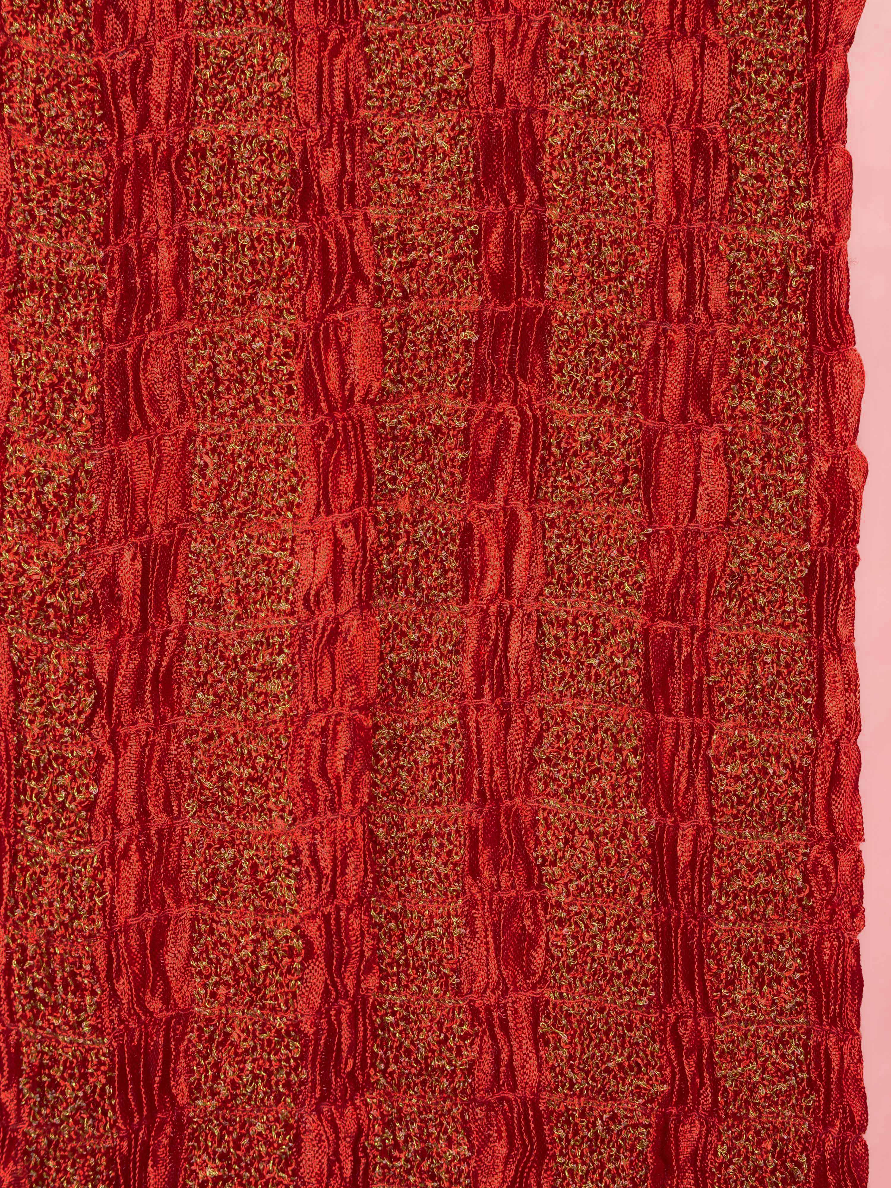 Men's Maroon Synthetic Crushed Dupatta Kurta Set