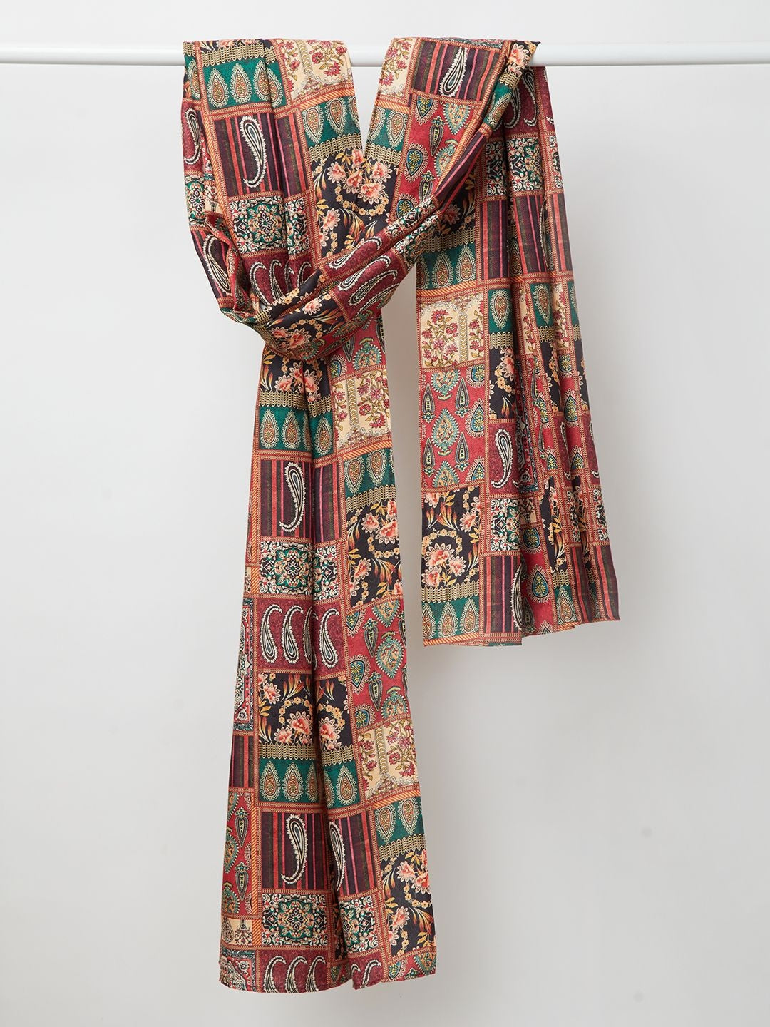 Men Multicolour Cotton Blend Dupatta Festive Ethnic Wear
