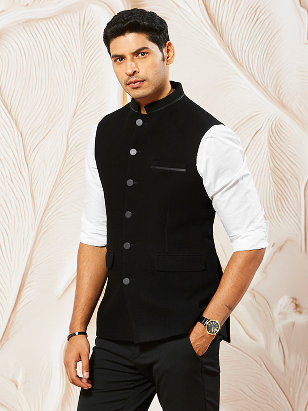 Men's Black - Nehru Jacket