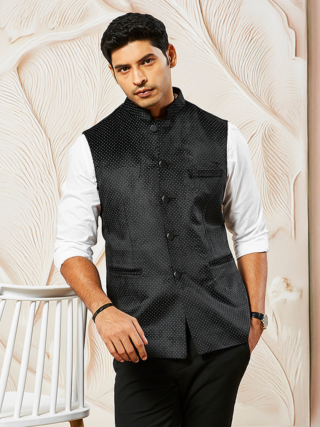 Men's Black - Nehru Jacket