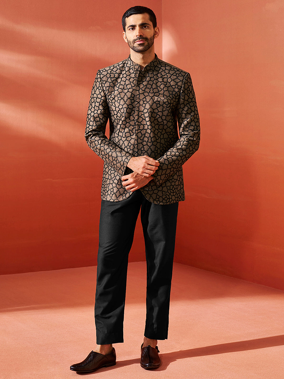 Men's Coffee Silk Blend Jodhpuri