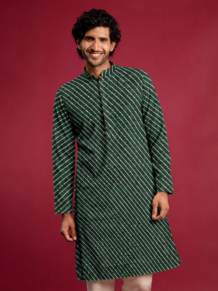 Men Green Rayon Kurta Diwali, Festive, Navratri, Party, Wedding, All regions Ethnic Wear