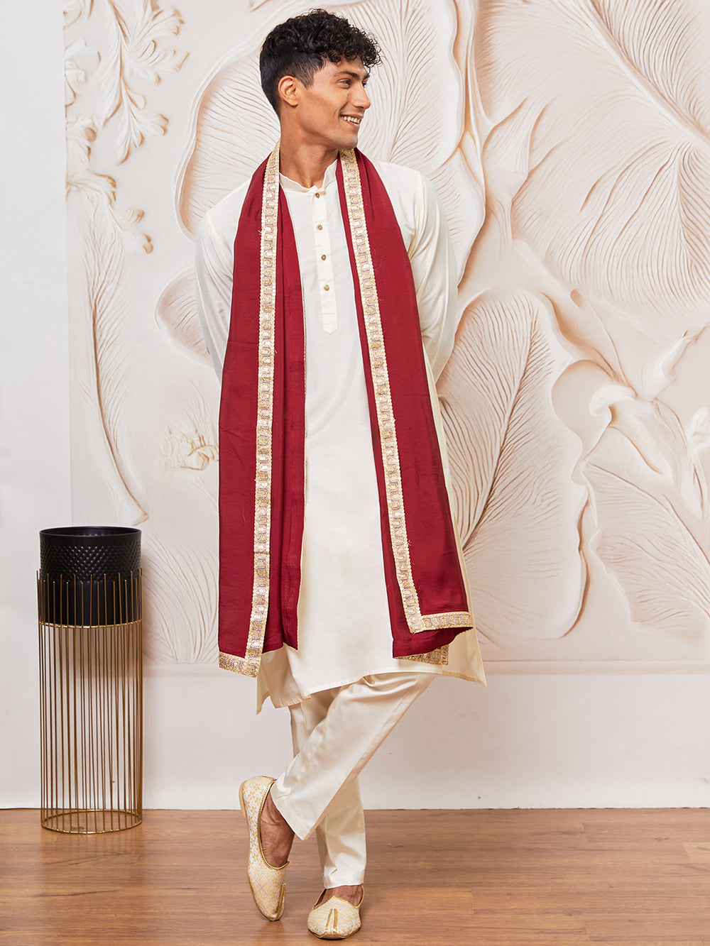 men’s kurta pant dupatta set